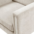 Accent Chair Ivory Polyester
