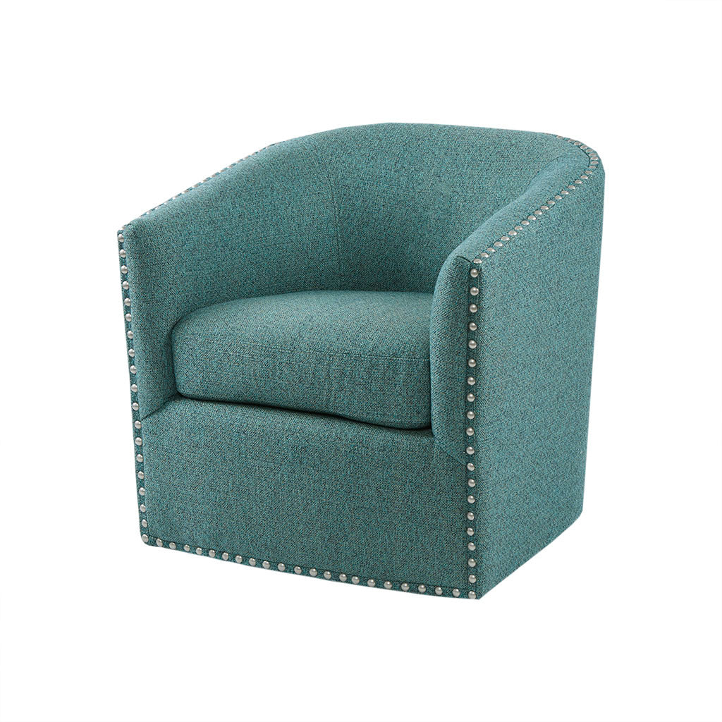 Tyler Swivel Chair Green Solid Wood