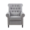 Aidan Push Back Recliner Grey Solid Wood