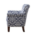 Brooke Tight Back Club Chair Navy Solid Wood