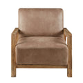 Easton Low Profile Accent Chair Taupe Natural Polyester