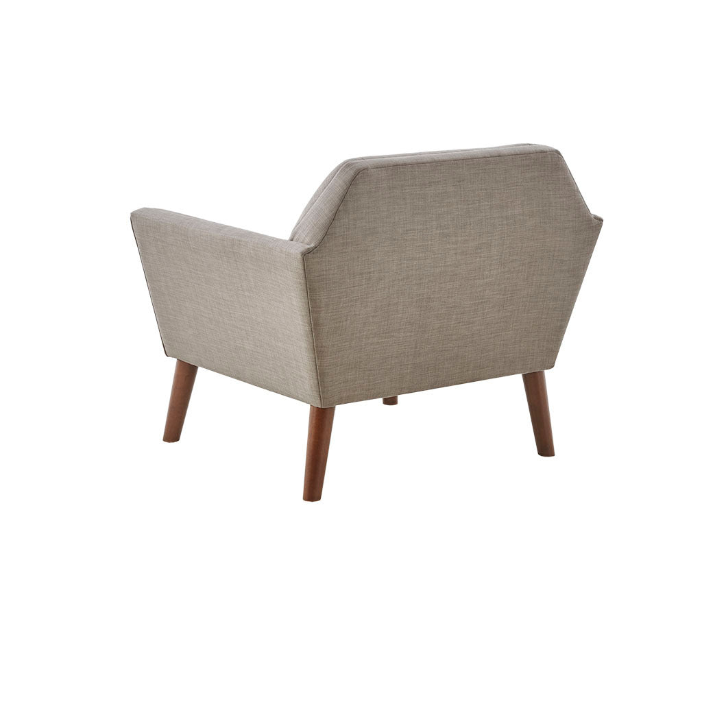 Lounge Chair Light Grey Polyester
