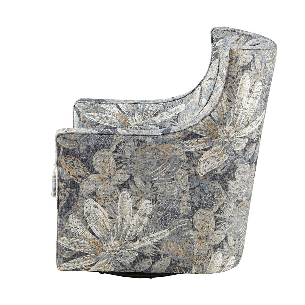 Alana Swivel Glider Chair Multicolor Solid Wood