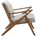 Lounge Chair Light Grey Polyester