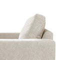 Accent Chair Ivory Polyester
