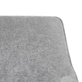 Augustine Swivel Glider Chair Grey Solid Wood
