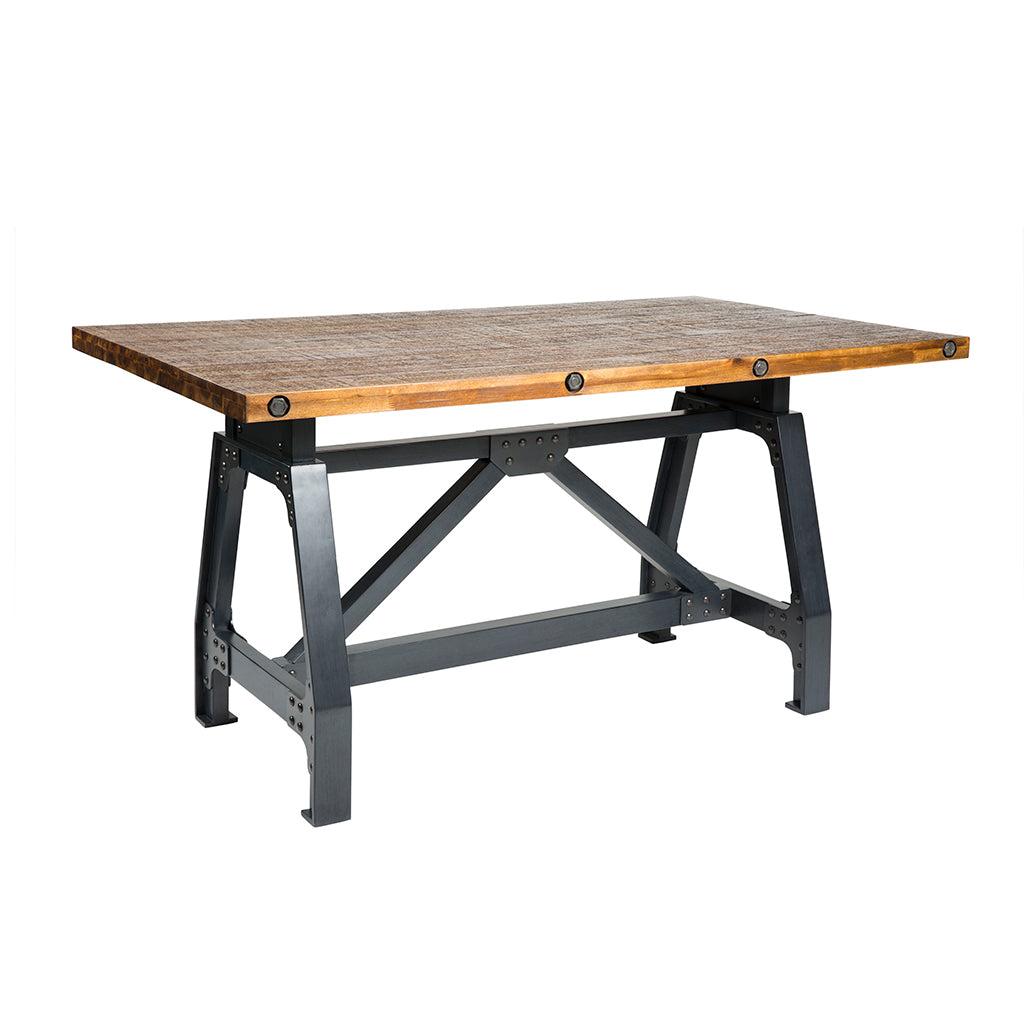 Dining Gathering Table Walnut Solid Wood