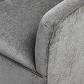 Augustine Swivel Glider Chair Grey Solid Wood