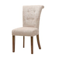 Colfax Dining Chair Set Of 2 Cream Polyester