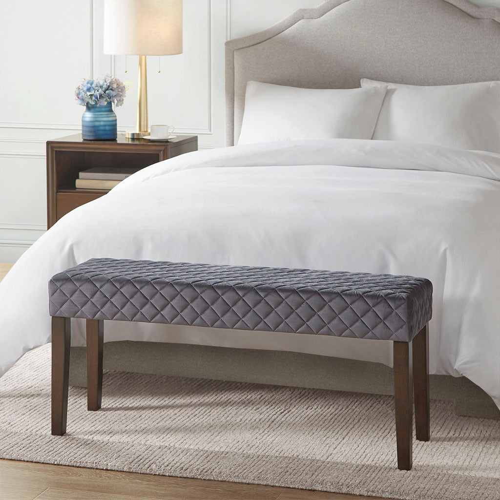 Cheshire Accent Bench Gray Polyester