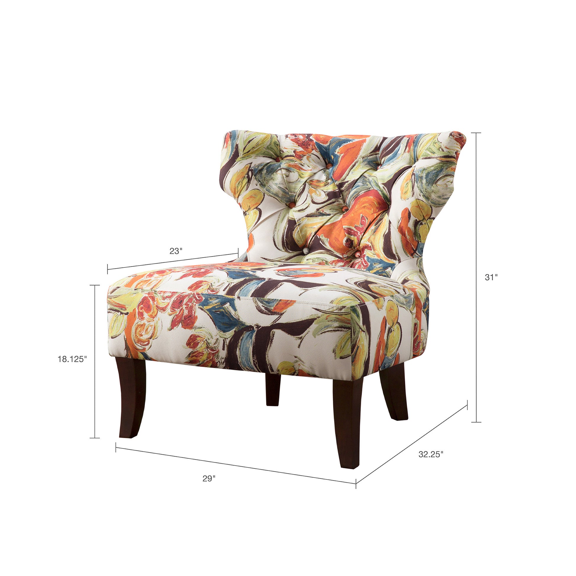 Accent Chair Multi Polyester