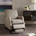 Push Back Recliner Beige Multi Polyester