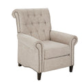 Aidan Push Back Recliner Cream Solid Wood