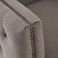 Capstone Swivel Taupe Solid Wood