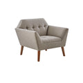 Lounge Chair Light Grey Polyester