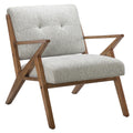 Lounge Chair Light Grey Polyester