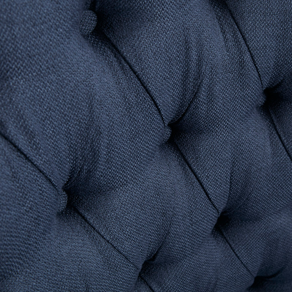 Mathis Swivel Glider Chair Blue Solid Wood