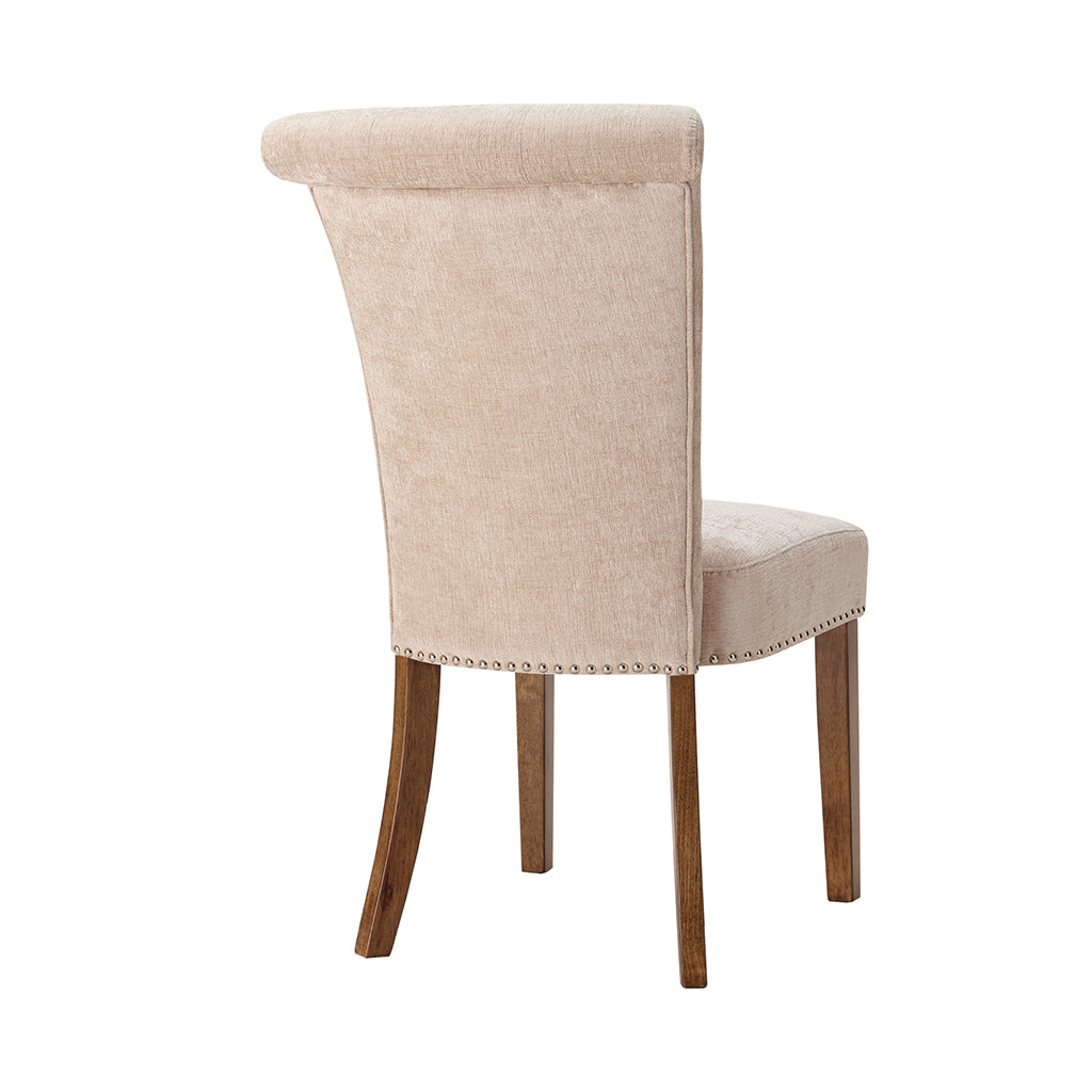 Colfax Dining Chair Set Of 2 Cream Polyester