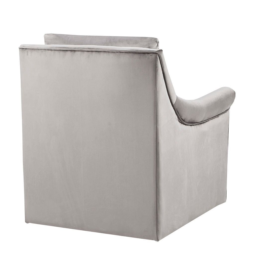 Deanna Swivel Chair Grey Solid Wood