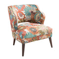 Open Back Accent Chair Multi Polyester