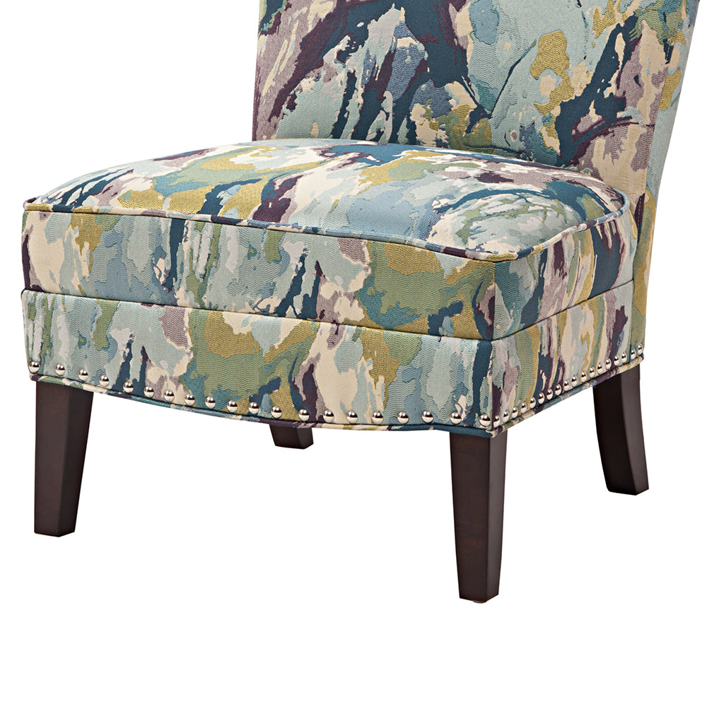Slipper Accent Chair Multi Polyester
