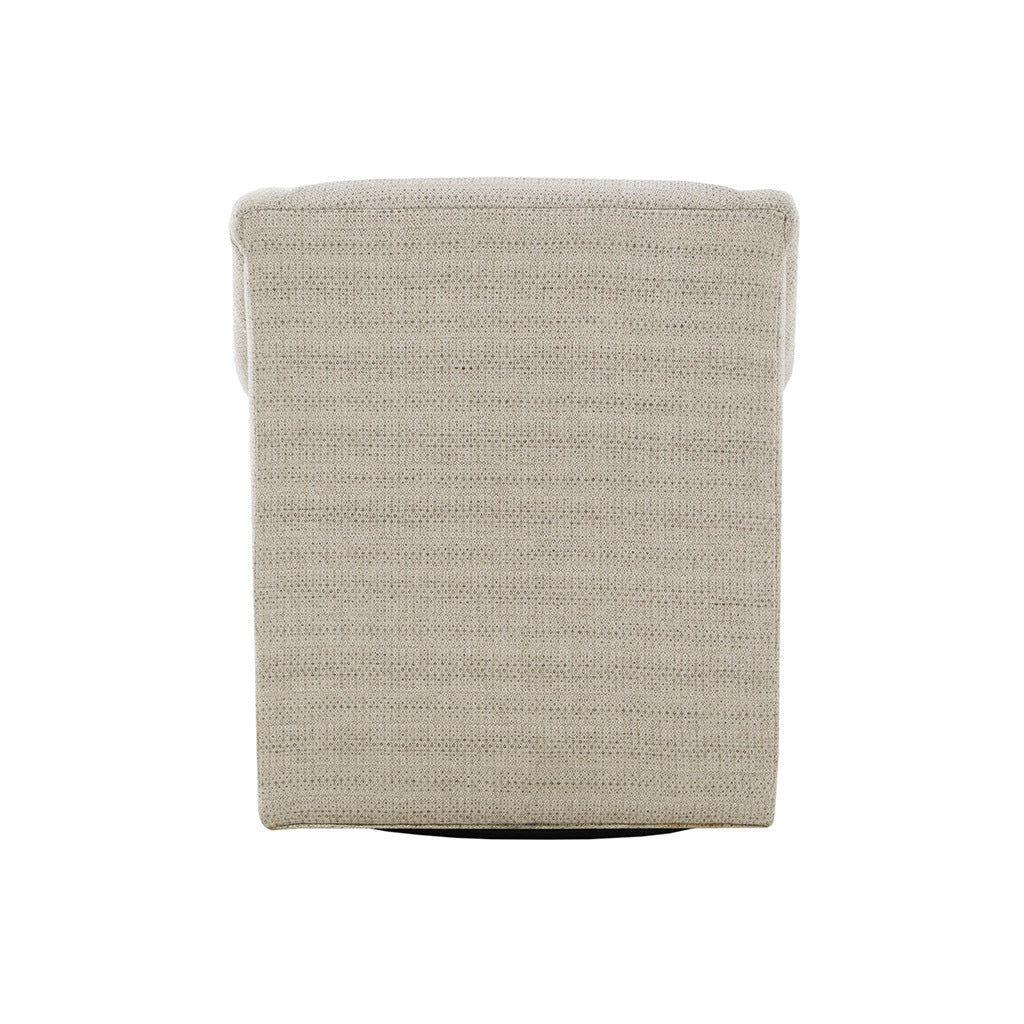 Justin Swivel Glider Chair Tan Solid Wood