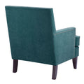 Track Arm Club Chair Blue Polyester
