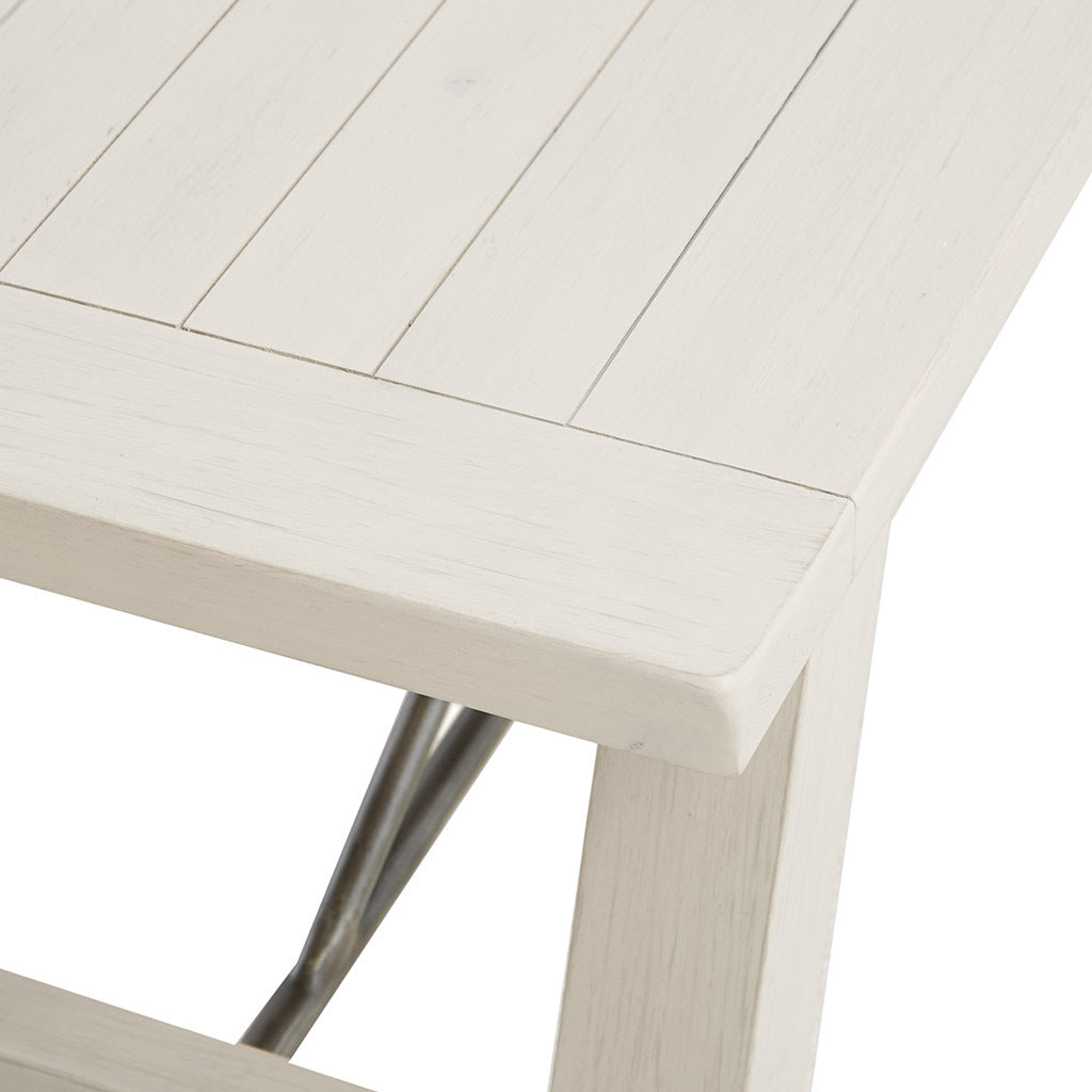 Dining Bench Reclaimed White Wood