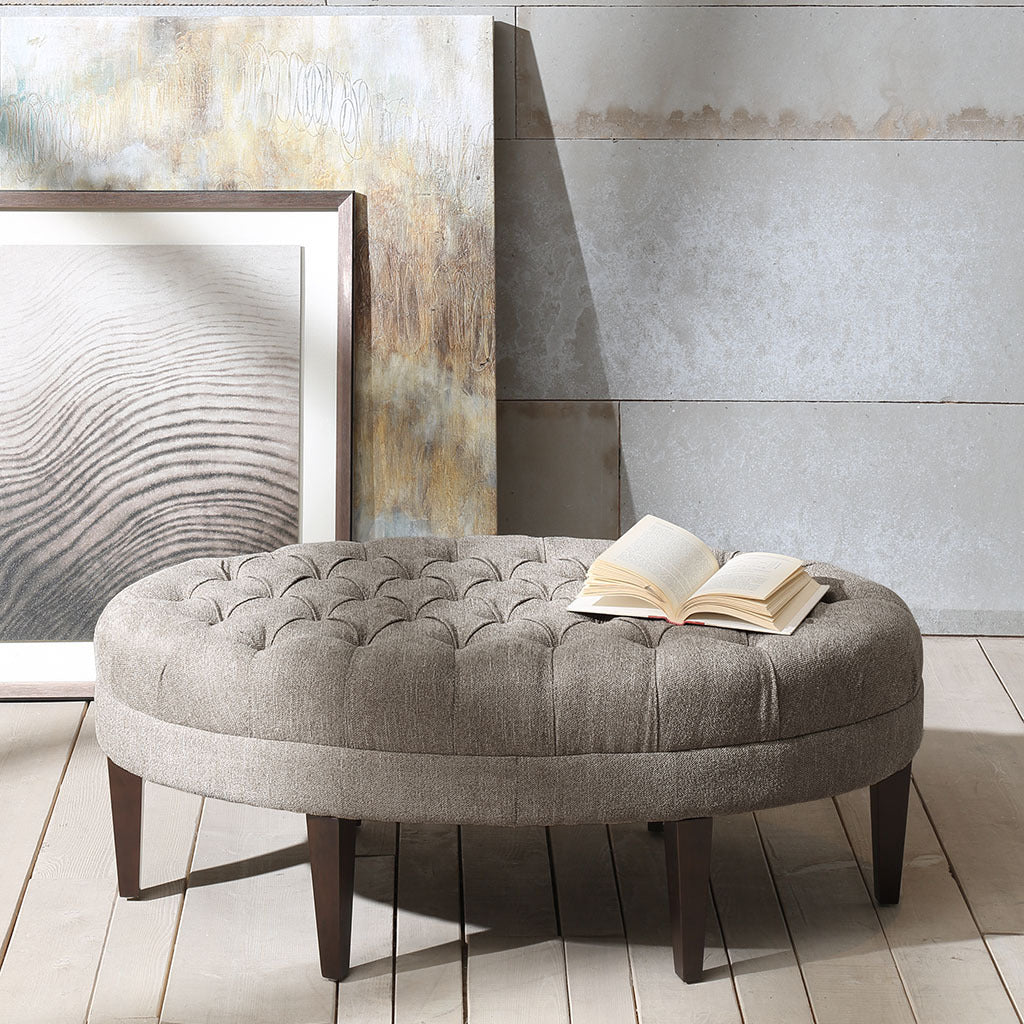 Only Supportbuyer Martin Surfboard Tufted Ottoman Multicolor Solid Wood