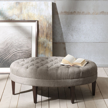 Only Supportbuyer Martin Surfboard Tufted Ottoman Multicolor Solid Wood