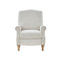 Push Back Recliner Ivory Polyester