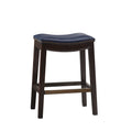 Saddle Counter Stool Navy Polyester