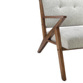 Lounge Chair Light Grey Polyester