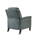 Push Back Recliner Grey Polyester