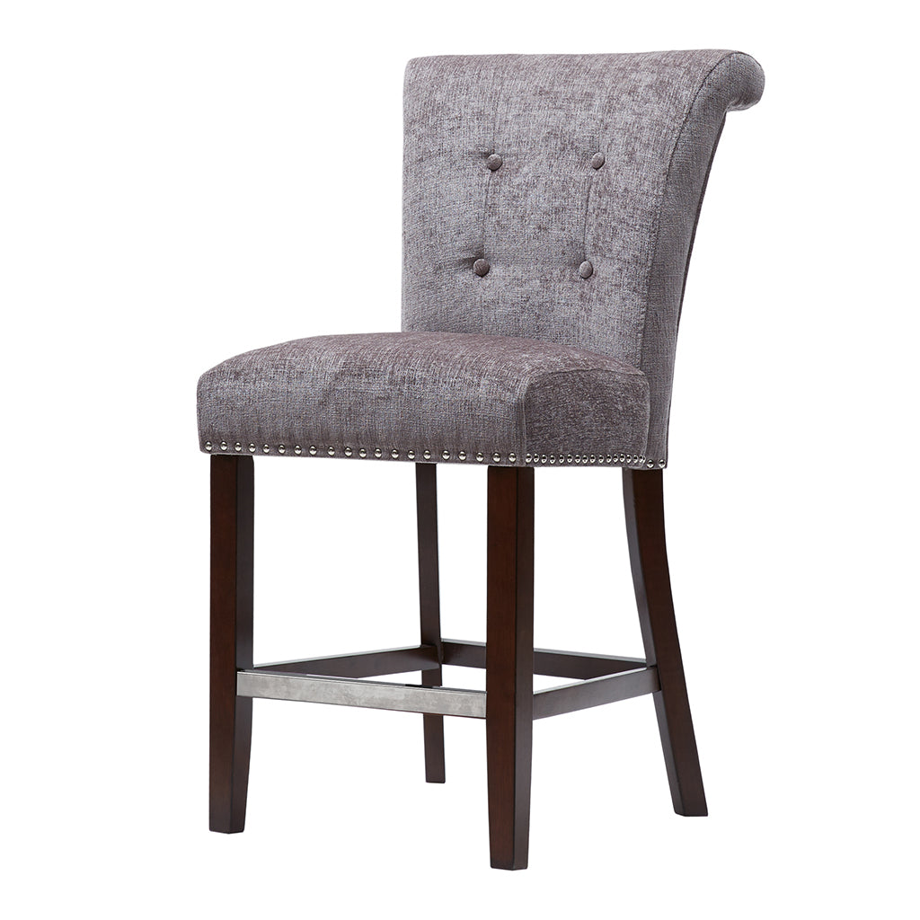 Colfax Counter Stool Grey Polyester