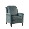 Push Back Recliner Grey Polyester