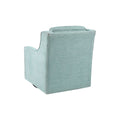 Harris Swivel Chair Blue Solid Wood