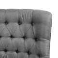Mathis Swivel Glider Chair Gray Solid Wood