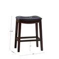 Saddle Counter Stool Navy Polyester