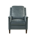 Push Back Recliner Grey Polyester