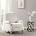 Push Back Recliner Ivory Polyester