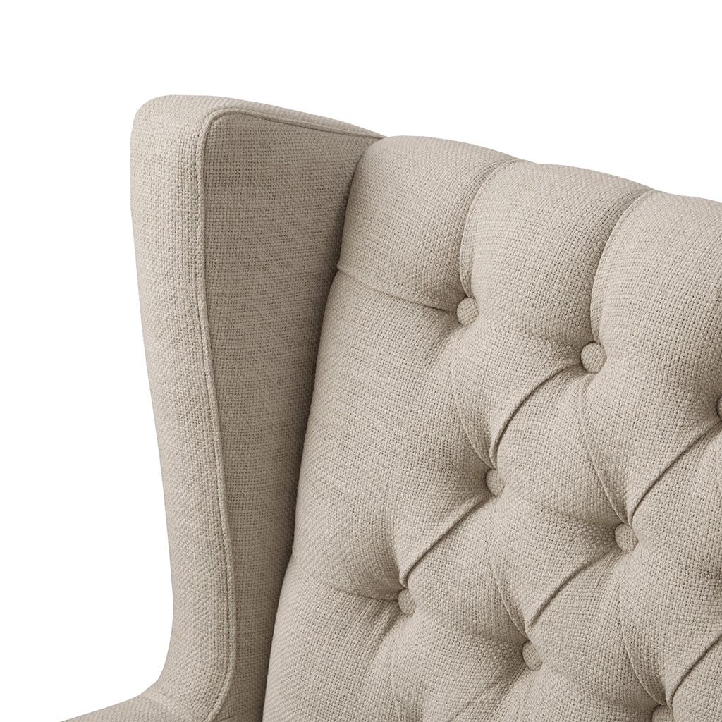 Maxwell Chair Beige Solid Wood