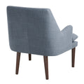 Mid Century Accent Chair Blue Polyester