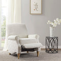 Push Back Recliner Ivory Polyester