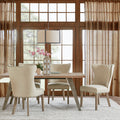 Dining Side Chair Set Of 2 Cream Polyester