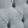 Button Tufted Accent Chair Dusty Blue Polyester