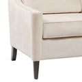 Windsor Lounge Beige Solid Wood