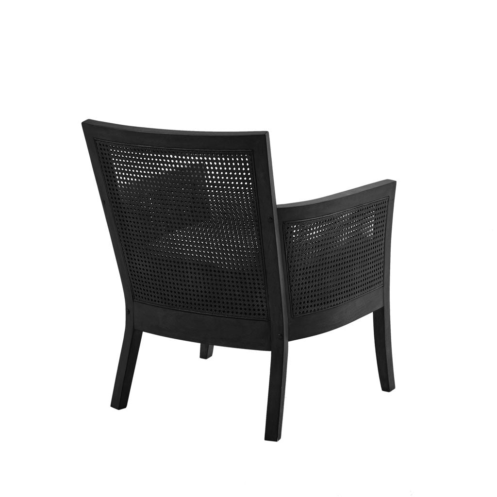 Accent Chair Black Polyester