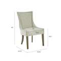 Dining Side Chair Set Of 2 Light Green Multi Polyester