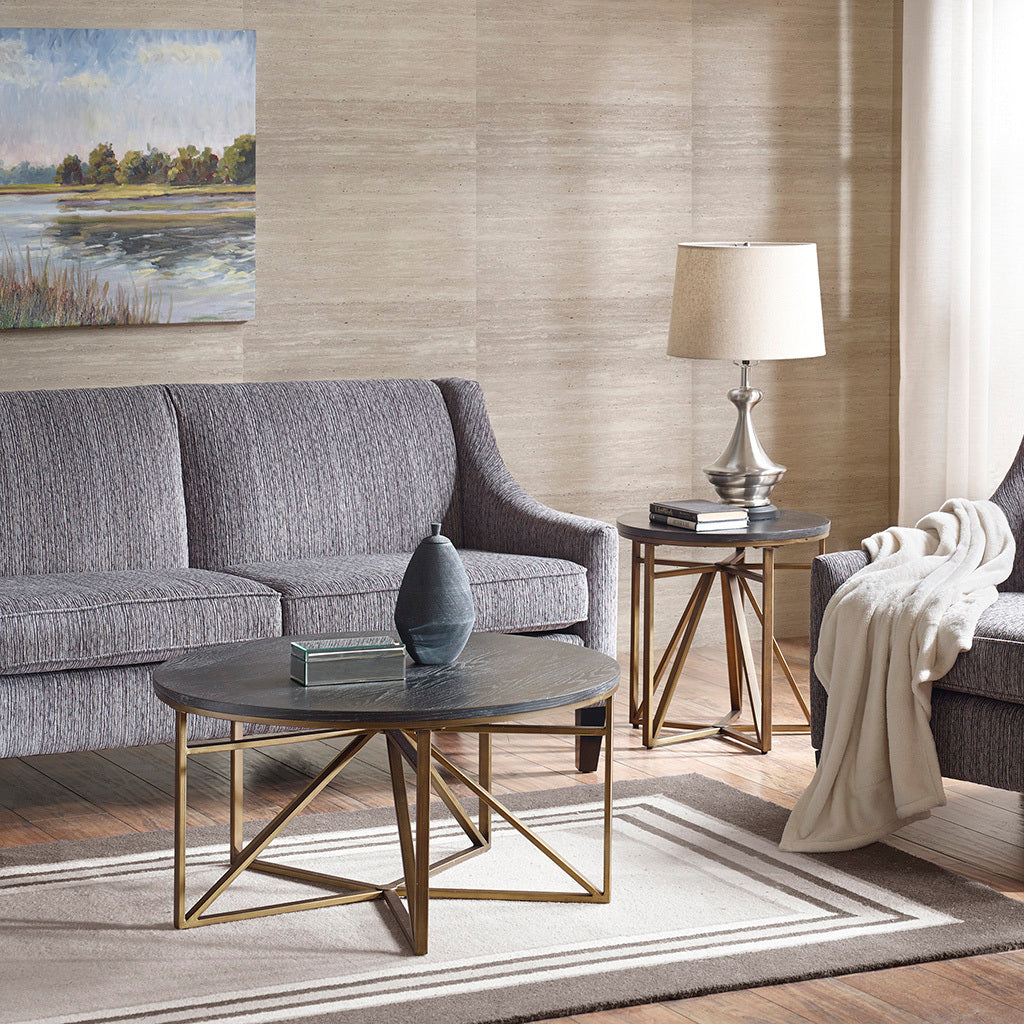Madison End Table Antique Bronze Wood